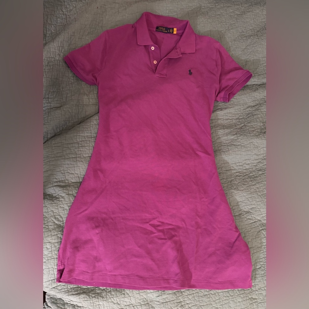 Ralph Lauren Magenta Polo Dress
